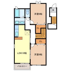 メゾン　ラルゴ　の物件間取画像